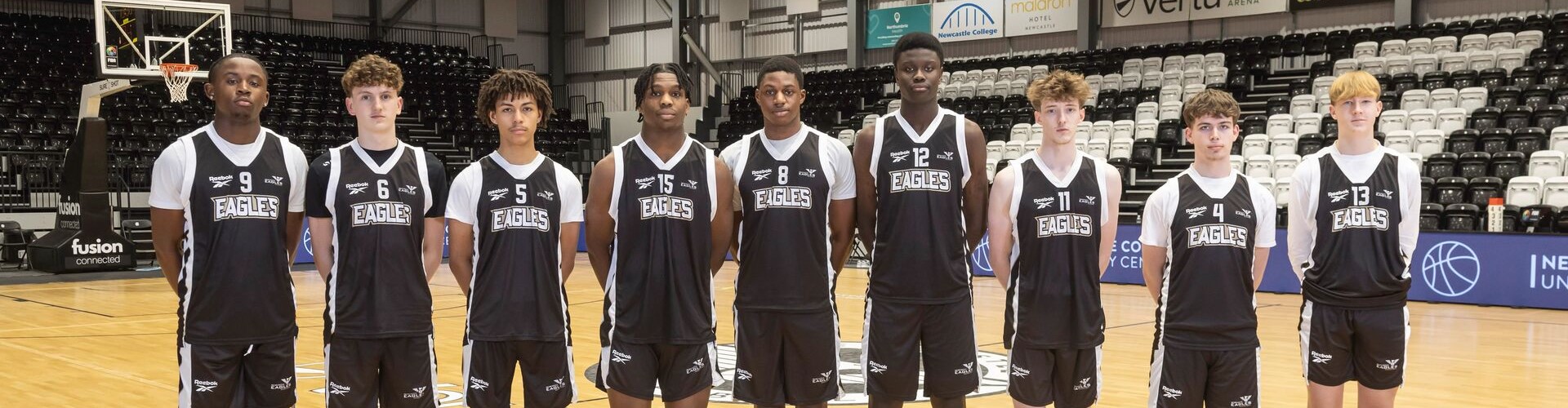 Newcastle College Eagles Academy And Staff Photoshoot 2024 12 03 Players 16X9